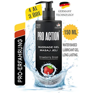 Pro Action Kayganlaştırıcı Jel 150 ml Çilek Aromalı  Kalite Uzun Süreli
