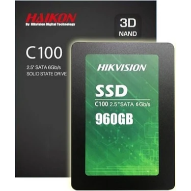 Hikvision C100 960 GB SSD Disk Sata 3 500 MB/s Okuma 450 Fiyatı