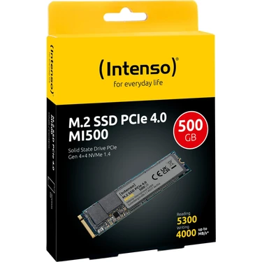 Intenso 500GB MI500 Gen.4x4 NVMe 1.4 SSD 5300MB-4000MB-s Ssd Fiyatı