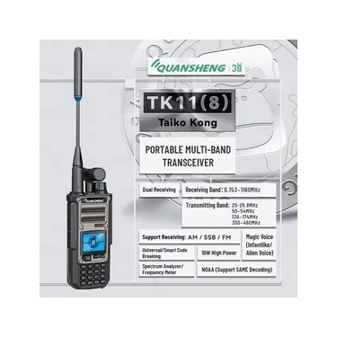 Tk-11(8) Dual Band El Telsizi Ultra Güç Herşey Bir