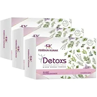 Feridun Kunak Karışık Bitki Detoxs Çayı 30 x 3 Adet Doğal ve Katkısız Ferahlatıcı