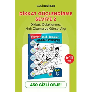 Oyun Terapi Market Gizli Resimler Seviye 2 Dikkat Güçlendirme Kitabı 6-10