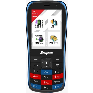 Energızer E284S Dual 4g Black-Blue Tuşlu Cep Telefonu (Energızer Türkiye