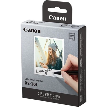 Canon Selphy QX20 Wi-Fi Fotoğraf Yazıcısı (Gri)+Canon XS-20L Fiyatı