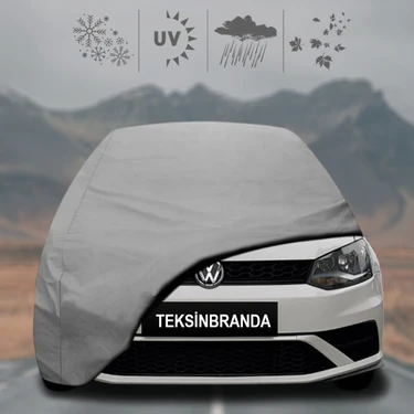 Volkswagen Polo (2009 - 2017) Oto Branda Su Geçirmez Miflonlu Araba Brandası Klipsli Araba