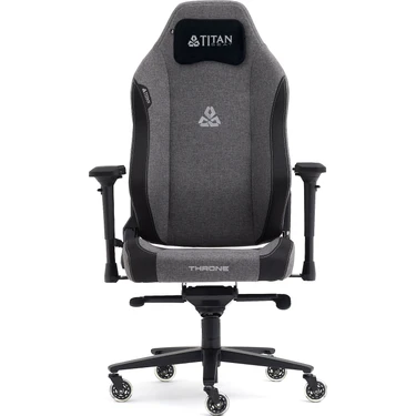 Titanseat Throne Antrasit Kumaş Oyuncu Koltuğu 4D Kolçak ve Hafızalı Sünger ile Konforlu