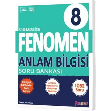 Fenomen Yayınları 8. Sınıf Anlam Bilgisi Soru