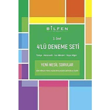 Bilfen Yayınları Bilfen Yayıncılık  3. Sınıf 4`lü Deneme