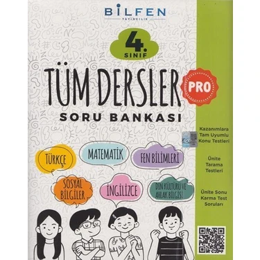 Bilfen Yayınları Pro 4. Sınıf Tüm Dersler Soru Bankası – Kazanımlara Uygun Konu ve Ünite Tarama