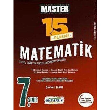 Okyanus Yayınları  7. Sınıf Matematik Master 15 Matematik