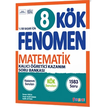 Fenomen Okul 8. Sınıf Matematik Kök Soru Bankası Kalıcı Öğretici