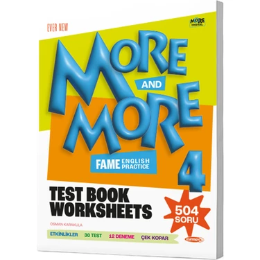Kurmay Yayınları 4. Sınıf More and More Fenomen Testbook 100 Sayfa 504 Soru ile Hedefe