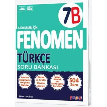 Fenomen Yayıncılık 7. Sınıf Fenomen Türkçe B Soru Bankası Fenomen