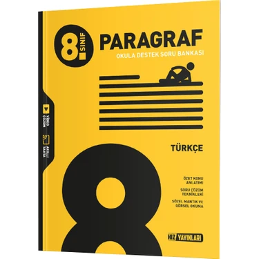 Hız Yayınları 8. Sınıf Türkçe Paragraf Soru Bankası Hız