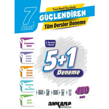 Ankara Yayıncılık 7.Sınıf Güçlendiren Tüm Dersler Deneme