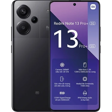 Redmi Note 13 Pro Plus 5g 12 GB 256 GB Siyah (Türkiye Garan Fiyatı