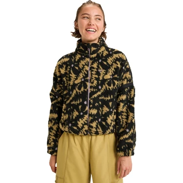 Roxy Boundless Spirit Zippered Kadın Siyah Polar