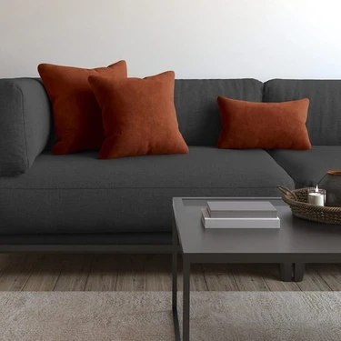 Demor Home Soft Series Kiremit Rengi Kırlent Yastık
