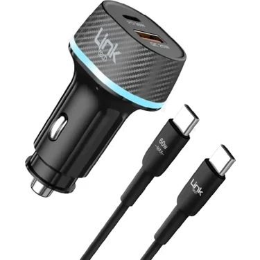 Linktech C434 55W Dual PD30W + QC25W Araç Şarj Aleti Type-C Fiyatı