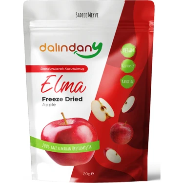 Dalındany Freeze Dried Dondurularak Kurutulmuş Elma Dilimleri 20