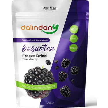 Dalındany Freeze Dried Dondurularak Kurutulmuş Böğürtlen Dilimleri 20