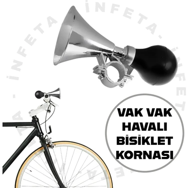 İnfeta Vak Vak Bisiklet Kornası Havalı Pompalı Vak Vak Bisiklet Scooter Korna