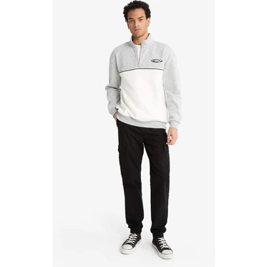 DeFacto Regular Fit Beli Bağcıklı Kargo Cepli Jogger Pantolon