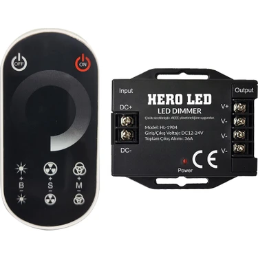 Hero Led 36A Dokunmatik Touch LED Dimmer Uzaktan Kumanda ve Kontrol