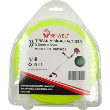Fixonic B.h.d BHD00653 3mm 56M Altıgen Tırpan Misina Fiyatı