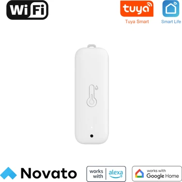Wifi Pilli Sıcaklık ve Nem Sensörü ( Tuya - Smart Life Uyumlu )