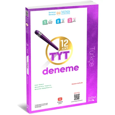 ÜçDörtBeş Yayınları Üç Dört Beş Yayıncılık  TYT Türkçe 12 li