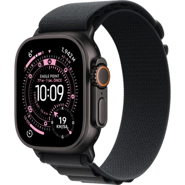 Apple Watch Ultra 3 Gps + Cellular, 49 mm Siyah Titanyum Kasa ve Siyah alpine loop - Orta
