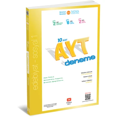 ÜçDörtBeş Yayınları AYT 10’lu Edebiyat - Sosyal 1 Deneme Üniversite Hazırlık Sınav