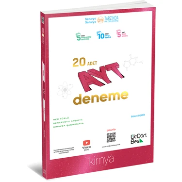 ÜçDörtBeş Yayınları AYT Kimya 20’li