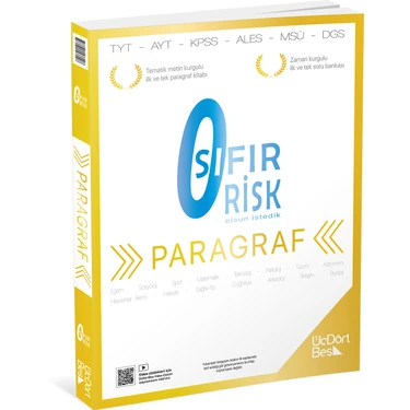 ÜçDörtBeş Yayınları  Sıfır Risk