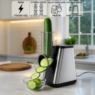 Mioji Mio MX30 6in1 500W Otomatik Dilimleme Doğrayıcı Rende Rondo