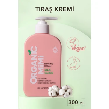 Tıraş Kremi Silk Glide Kadınlar Için Nemlendirici ve Yumuşatıcı Tıraş Kremi Vegan Vücut Bakımı