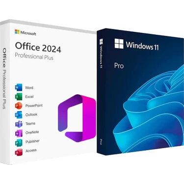 Microsoft Office 2024 Pro Plus + Windows 11 Pro Lisans