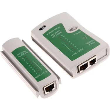 Alfais 4523 Network Tester RJ11 RJ45 Cat6 İnternet Kontrol Test Cihazı 9V Voltaj