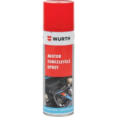 Würth Motor Temizleyici Sprey 500 ml – Etkili Yağ ve Kir