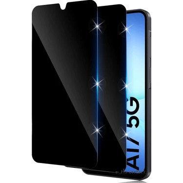 Samsung Galaxy A17 Hayalet Ekran Koruyucu Kırılmaz Cam Tam Kaplar Temperli Privacy