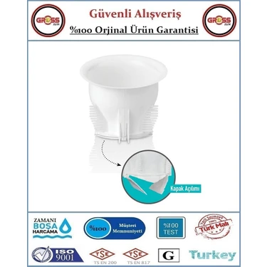 Gross AVM Wc Matik - Çift Kapaklı - Poşetli - Beyaz Wc Matik - Çift Kapaklı - Poşetli -