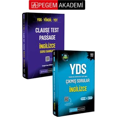 Pegem Akademi Yayıncılık PEGEM AKADEMİ 2026 YDS İngilizce Çıkmış Sorular + YDS YÖKDİL