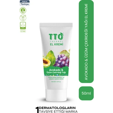 TTO Thermal El Kremi 50 ml – Avokado & Üzüm Çekirdeği