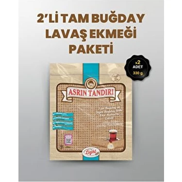 2 Paket Ekşi Mayalı Tam Buğday Lavaş