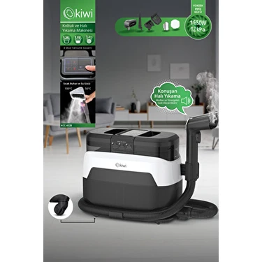 KCC-4328 Pro Buharlı Sesli Uyarılı Dokunmatik Kontrol Panelli Koltuk ve Halı Yıkama