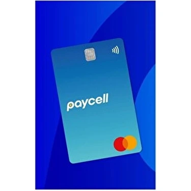 Paycell Marka Fiziki Mavi Mastercard Kart Sıfır Özellikli