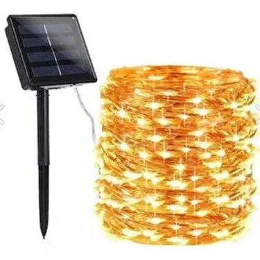 Bood 100 LED Solar Enerjili Peri LED Işık 1,5 W Su Geçirmez Malzeme ile Dış Mekan Kullanımı