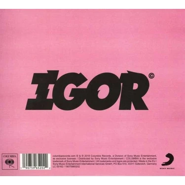 Tyler, The Creator / Igor (Dikkatplak Değildir Cd) Fiyatı