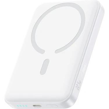 Baseus Enerfill FM11 Ultra-Mini Magnetic Super Hızlı Power Bank Type-C Çıkışlı 10000MAH 22.5W Beyaz